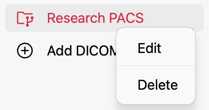 Node Edit Menu