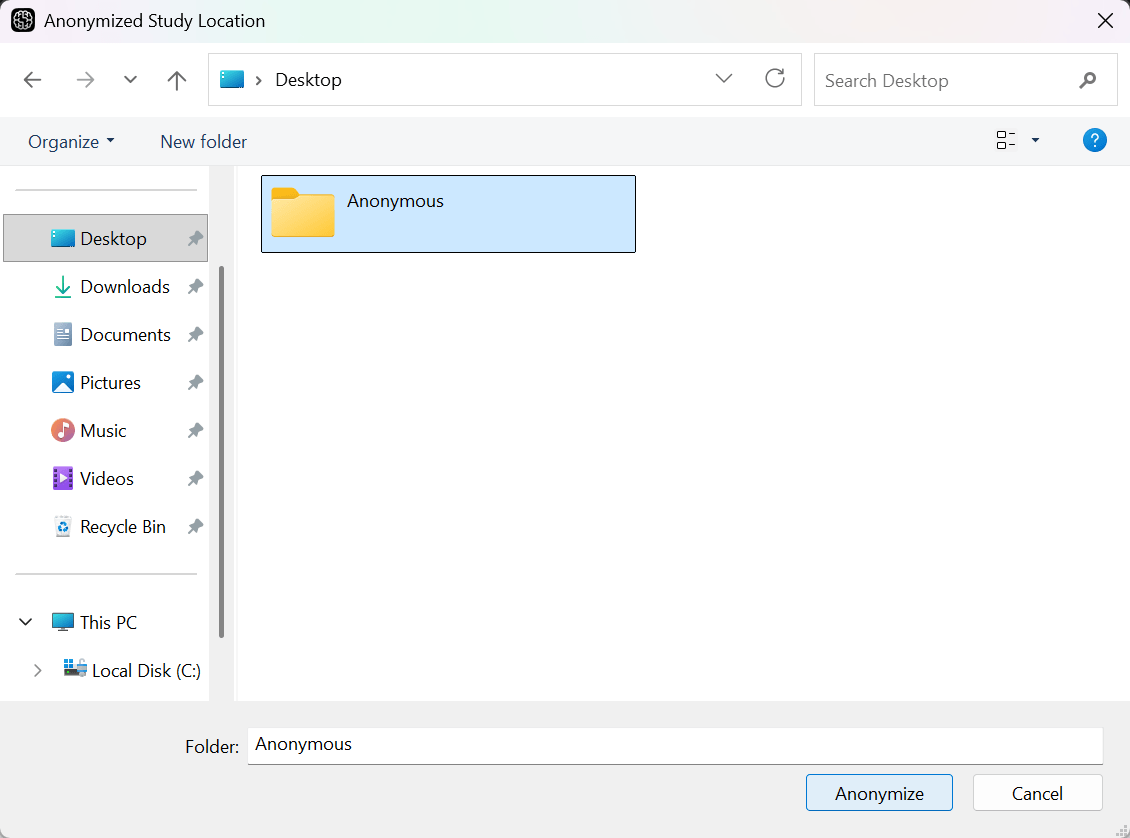 Anonymize on Windows