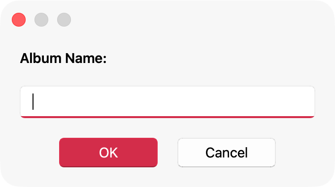 Add Album Dialog