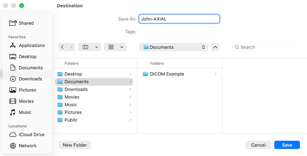 Series .zip File Destination