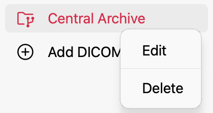 Node Edit Menu