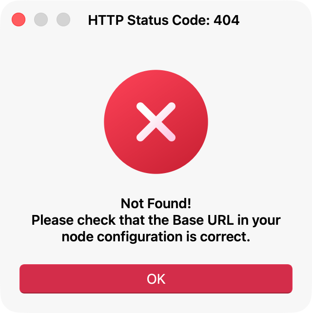 DICOMWeb Error Dialog